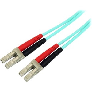 StarTech.com Cable Fibra Óptica Multimodo Dúplex OM3 LC Macho - LC Macho, 3 Metros, Turquesa 50/125 LSZH SIN HALOGENO