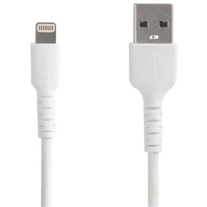 StarTech.com Cable Lighting Macho - USB A Macho, 2 Metros, Blanco CERTIFICADO MFI APPLE BLANCO