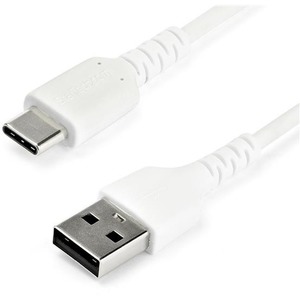 Cable USB StarTech.com RUSB2AC1MW - USB 2.0 a USB-C - 1 M - Fibra Aramida - Blanco BLANCO - CON FIBRA ARAMIDA