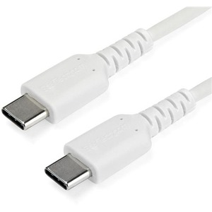 Cable USB StarTech.com RUSB2CC1MW - USB Tipo C - 1 M - Fibra Aramida - Blanco BLANCO - CON FIBRA ARAMIDA
