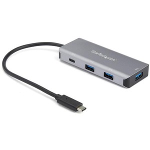 Adaptador HUB USB-C StarTech.com HB31C3A1CB - 3 USB 3.1 - 1 USB-C - 10Gbps - Negro/Gris 3X USB-A Y 1X USB-C - 10GBPS