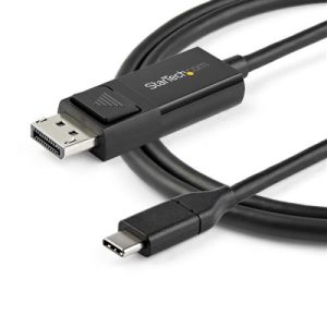 StarTech.com Cable DisplayPort Macho - USB C Macho, 2 Metros, Negro LAYPORT - 2M - BIDIRECCIONAL - 8K