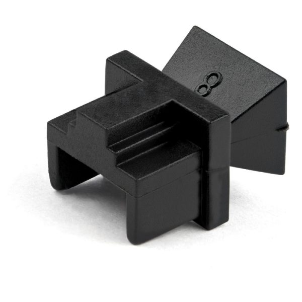 BRobotix Tapas para Conector RJ-45, Negro, 100 Piezas RJ45 - GUARDAPOLVO PUERTO LAN - Image 4