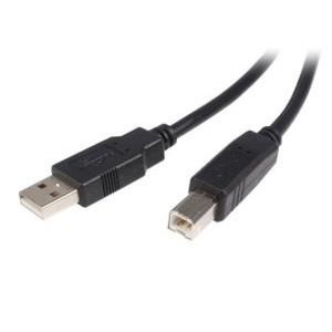 StarTech.com Cable USB de 5m para Impresora - 1x USB A Macho - 1x USB B Macho - Adaptador Negro USB A A USB B - NEGRO