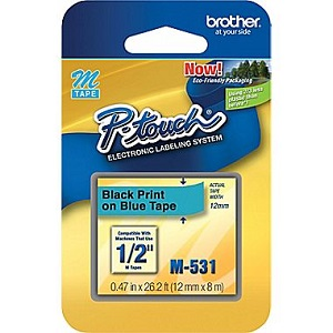 Brother M531 etiqueta de impresora Azul M 12MM X 8M