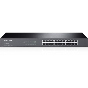 Switch TP-Link Gigabit Ethernet TL-SG1024, 10/100/1000Mbps, 48Gbit/s, 24 Puertos ? No Administrable SIN ADMINISTRACION  PARA RACK