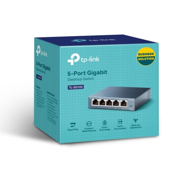Switch TP-Link Gigabit Ethernet TL-SG105, 10/100/1000Mbps, 5 Puertos - No Administrable 5PTOS GIGABIT  SIN ADMINISTRACION - Image 3