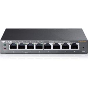Switch TP-Link Gigabit Ethernet TL-SG108PE Easy Smart PoE, 8 Puertos 10/100/1000Mbps + 4 Puertos PoE, 16 Gbit/s, 4000 entradas - No Administrable GIGABIT CON 4 PUERTOS POE