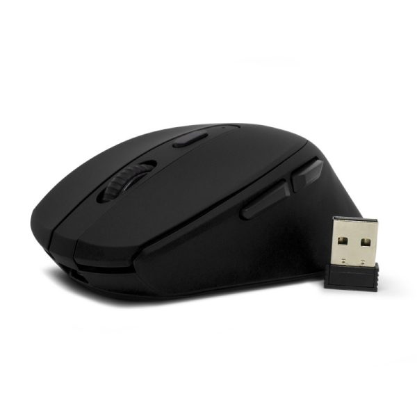 Mouse Vorago Óptico MO-306, Inalámbrico, USB, 2400DPI, Negro 1000/1600/2400 DPI RECARGABLE COLOR - Image 2