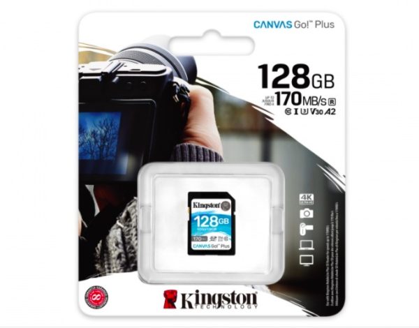 KINGSTON MEMORIA 128GB SDXC CANVAS GO PLUS C10 UHS-I U3 V30 - Image 2