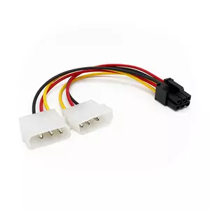 CABLE INTERNO LP4 A 6 PINES PCI EXPRESS PARA TARJETA DE VIDEO BROB
