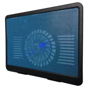 BASE VENTILADA DE ALUMINIO NEGR A/AZUL ILUMINADA BROBOTIX