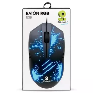 MOUSE BASICO NEGRO USB BROBOTIX RGB XPLOTION