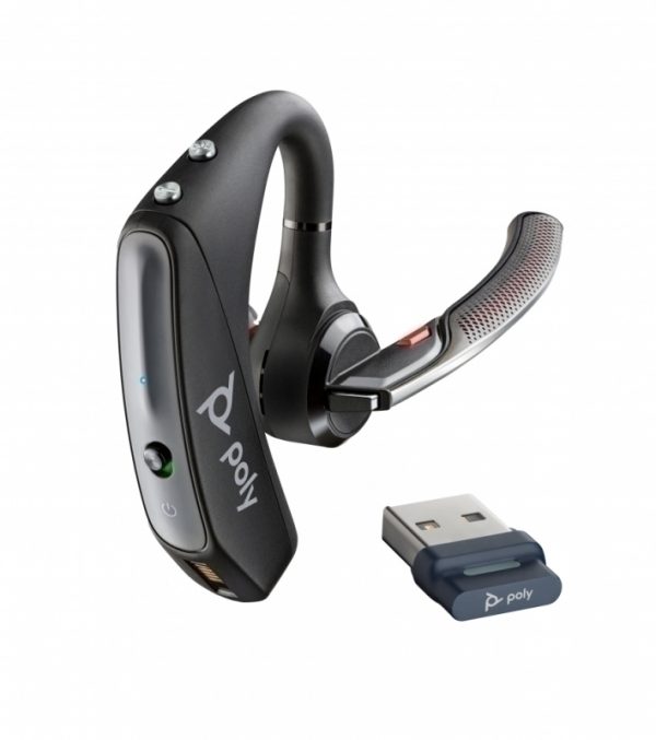 HP Poly Voyager 5200 USB-A Bluetooth Headset +BT700 dongle HP POLY VOYAGER 5200 USB-ABLUETOOTH HEADSET BT700 DONGLE