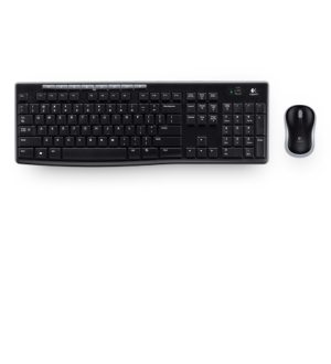 Kit de Teclado y Mouse Logitech MK270, Inalámbrico, USB, Negro (Español) INALAMBRICO OPTICO