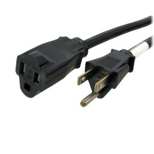 StarTech.com Cable de Poder NEMA 5-15P Macho - NEMA 5-15R Hembra, 90cm, Negro PARA PC NEMA 5-15 H A M DE 91CM .