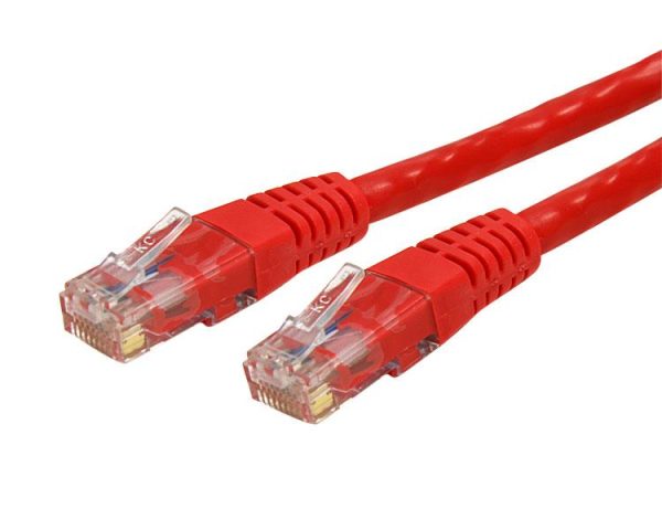 Cable de Red StarTech.com - Cat6 - RJ-45 - 30.4M - Rojo RED CAT6 UTP RJ45 MOLDEADO ROJO .