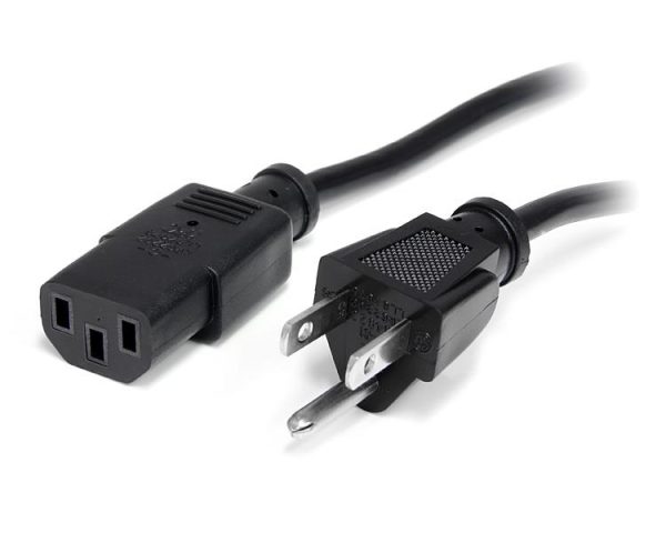 StarTech.com Cable de Poder NEMA 5-15P - C13 Coupler, 7.6 Metros, Negro COMPUTADORA NEMA5-15P A C13     .