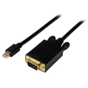 StarTech.com Cable Mini DisplayPort Macho - VGA (D-Sub) Macho, 90cm, Negro MINI DISPLAYPORT A VGA NEGRO    .