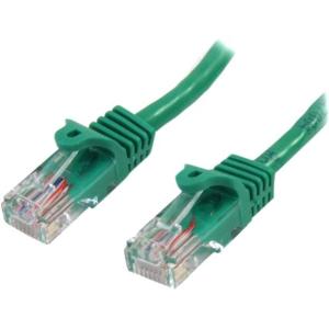 StarTech.com Cable de Red de 0.5m Verde Cat5e Ethernet RJ45 sin Enganches - Cable for Dispositivo de red, Conmutador, Hub, Workstation, Panel de conexión - Cable de conexión - Oro Conector chapado - 24 AWG - Verde CABLE DE RED 0.5M VERDE CAT5EETHERNET SIN ENGANCHE