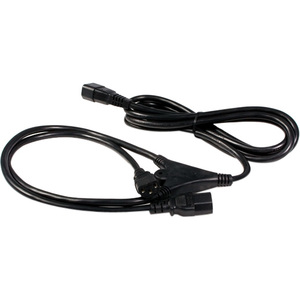 StarTech.com Cable de 3m de Extensión de Alimentación de Computadora, C14 a 2x C13, Extensor de Cable, IEC-320-C14 a IEC-320-C13, UL - Para Computadora de escritorio, UPS, Servidor, Impresora, Unidad de distribución eléctrica - IEC 60320 C13 / IEC 60320 C14 - 120 V AC / 10A, 230 V AC - Negro - 1 Solamente CABLE 3M ADAPTADOR SPLITTER DI.