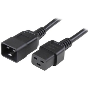 StarTech.com Cable de Poder C19 Macho - C20 Hembra, 3 Metros, Negro PARA ALIMENTACION DE COMPUTADORA