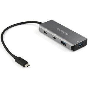 Adaptador HUB USB-C StarTech.com HB31C2A2CB - 2 USB 3.1 - 2 USB-C - 10Gbps - Negro/Gris 2X USB-A § 2X USB-C - 10GBPS