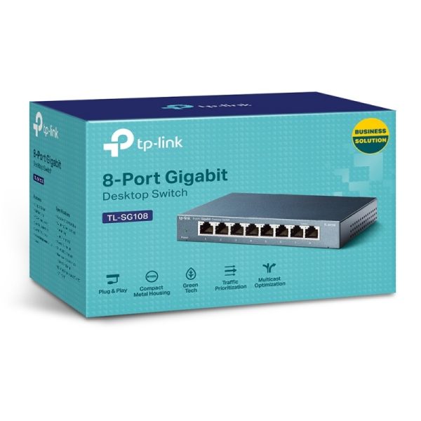 TP-Link switch de 8 puertos Gigabit para escritorio no administrable SWITCH DE ESCRITORIO CON 8 PUERTOS GIGABIT SIN ADMINISTRACI - Image 4