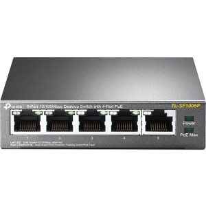 TP-Link switch de escritorio de 5 puertos a 10/100 Mbps con PoE en 4 puertos SWITCH DE ESCRITORIO DE 5 PTOS ETHERNET CON 4 PTOS POE SIN ADMI