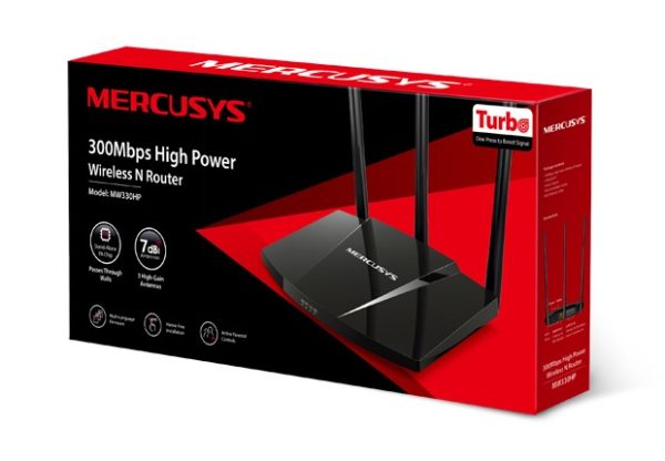 Mercusys Router inalámbrico N de alta potencia de 300Mbps ROUTER MERCUSYS ALTA POTENCIA 300MBPS.3 ANTENAS .ROMPE MUROS - Image 4
