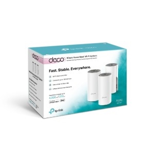 TP-Link solución para hogar Inteligente wifi Mesh DECO E4 de 3 piezas AC1200 SISTEMA DE WI-FI DE MALLA PARA TODA LA CASA AC1200 PAQUETE DE 3