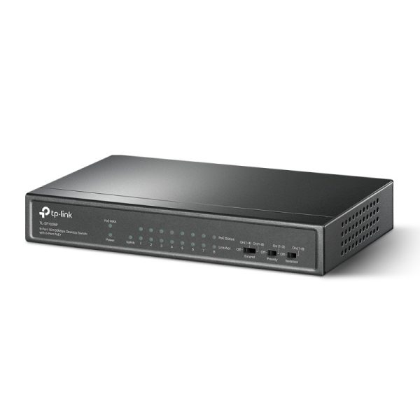 Switch TP-Link Fast Ethernet TL-SF1009P, 9 Puertos 10/100Mbps, 1.8 Gbit/s, 2.000 Entradas - No Administrable OS A 10/100 MBPS CON 4 PUERTOS POE+ - Image 2