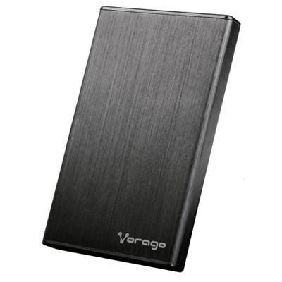 Caja Vorago HDD-102 Negro Dd 2.5 USB 2.0 SATA - 1 x HDD admitido - 1 x Bahía 2,5 "- Aluminio, Plástico DD 2.5 USB 2.0 SATA