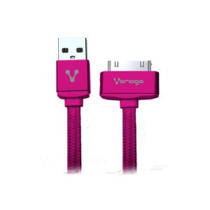 Vorago Cable Cab-118 USB-Apple Dock 1 Metro Rosa Bolsa - Cable for Smartphone, Reproductor MP3, Tableta, iPhone, iPod, iPad - Rosa CABLE VORAGO CAB-118 USB-APPLE DOCK 1 METRO ROSA BOLSA