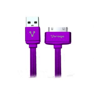 Vorago Cable Cab-118 USB-Apple Dock 1 Metro Morado Bolsa - Cable for Smartphone, Reproductor MP3, Tableta, iPhone, iPod, iPad - Violeta CABLE VORAGO CAB-118 USB-APPLE DOCK 1 METRO MORADO BOLSA