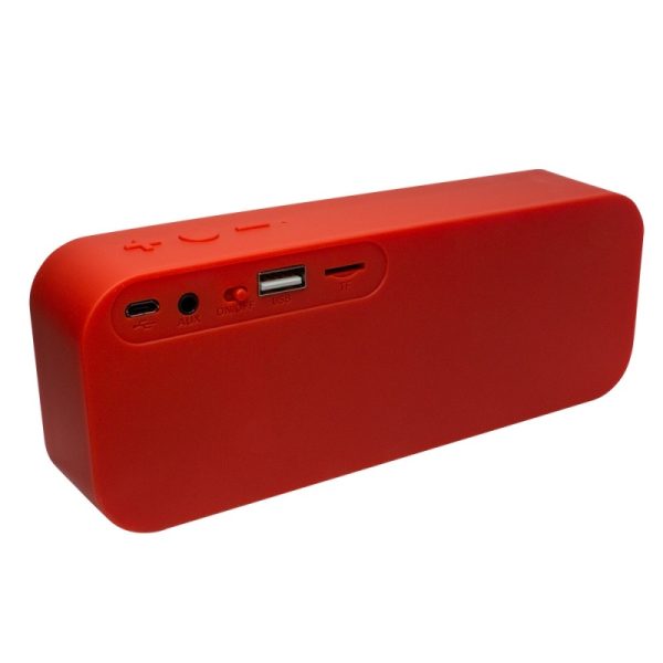 Vorago BSP-150 1.0 Pórtatil Bluetooth Sistema de Altavoces - Rojo - 100Hz a 18kHz - Batería Recargable - USB VORAGO BOCINA BSP-150 BLUETOOTH MSD/USB/3.5MM TELA ROJO - Image 4