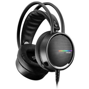 VORAGO DIADEMA GAMER START THE GAME HS-502 3.5MM RGB 50MM NEG