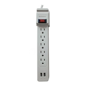 SUPRESOR DE PICOS KOBLENZ PROTEC 550 JOULES 5 CONTACTOS 2 USB