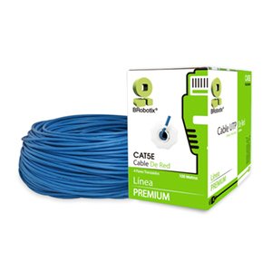 BOBINA CAT5E PARA INTERIORES  C CA UTP  AZUL  100 METROS BROBOTIX