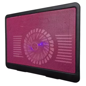 BASE VENTILADA DE ALUMINIO NEGR A/ROJO ILUMINADA BROBOTIX