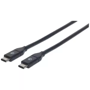Cable para Dispositivos USB-C de SúperVelocidad+ USB 3.2 Gen 2, C macho/ C macho, 10 Gbps, 50 cm, Negro CABLE USB-C V3.1 C-C 0.5M NEGRO