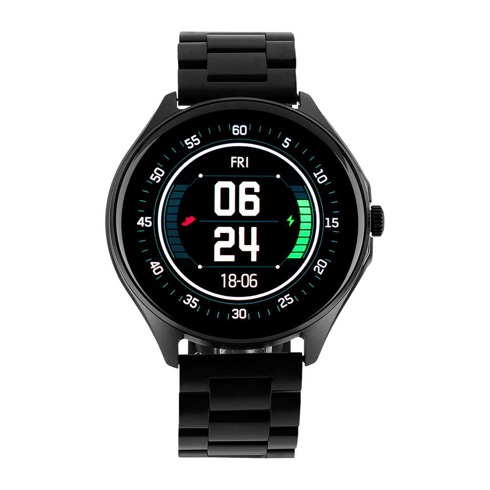 Vorago SW-505 Smart Watch - Redondo Case Shape - Negro Case Color - Negro Band Color - Sensor Salud, Monitor de ritmo cardiaco, Sensor del oxímetro de pulso, Podómetro - Notificación push - Pulso cardíaco, Presión sanguínea - 125MB Built-in Memory - 256KB Memoria estándar - 3.6cm (1.4") - AMOLED Pantalla - Pantalla Táctil - Bluetooth - 120Hora(s) - Inalámbrico - Salud & Ejercicio, Seguimiento, Deportes - Resistente al agua, Resistente al polvo - IP67 Resistente al agua SMARTWATCH VORAGO SW-505 REDOND O IP67 BT 5.3 AMOLED 1.4INCH 2 EXTE - Image 11