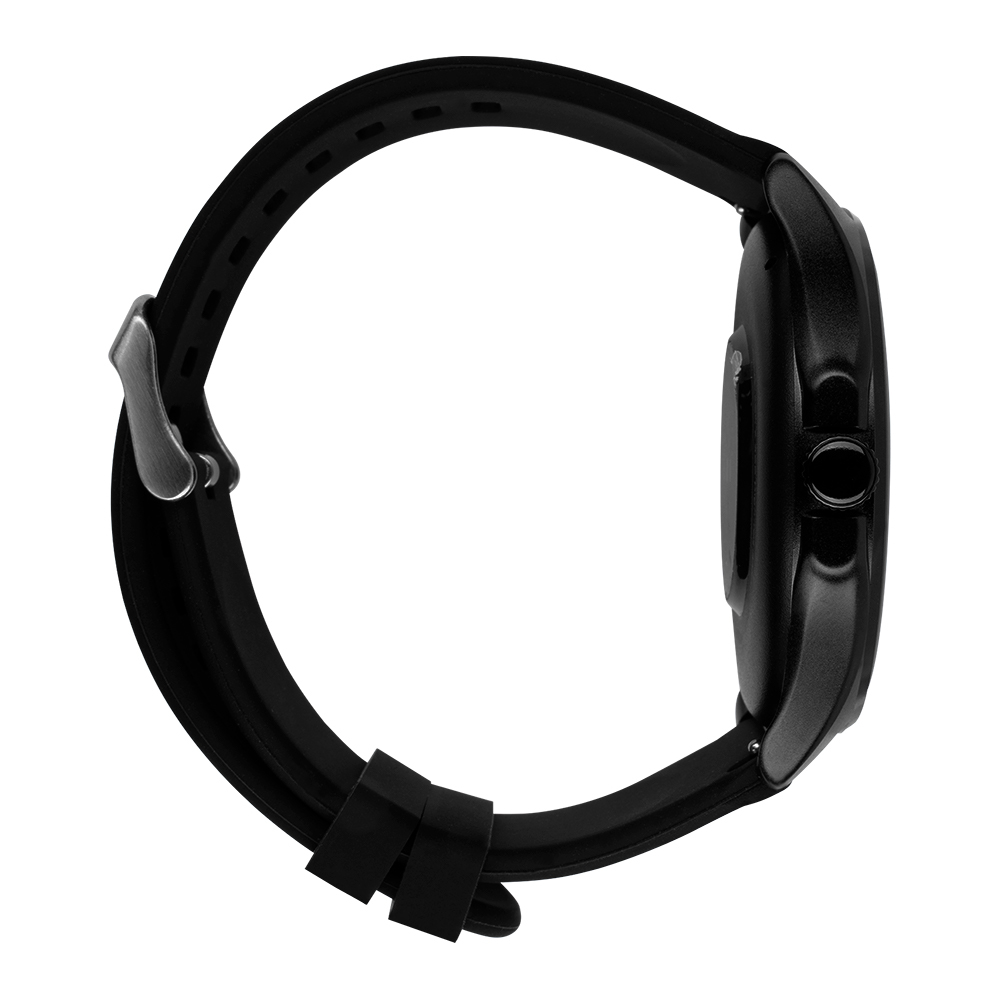 Vorago SW-505 Smart Watch - Redondo Case Shape - Negro Case Color - Negro Band Color - Sensor Salud, Monitor de ritmo cardiaco, Sensor del oxímetro de pulso, Podómetro - Notificación push - Pulso cardíaco, Presión sanguínea - 125MB Built-in Memory - 256KB Memoria estándar - 3.6cm (1.4") - AMOLED Pantalla - Pantalla Táctil - Bluetooth - 120Hora(s) - Inalámbrico - Salud & Ejercicio, Seguimiento, Deportes - Resistente al agua, Resistente al polvo - IP67 Resistente al agua SMARTWATCH VORAGO SW-505 REDOND O IP67 BT 5.3 AMOLED 1.4INCH 2 EXTE - Image 3