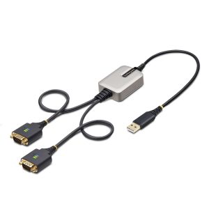ADAPTADOR SERIE USB A SERIAL 2 PUERTOS 60CM FTDI RS232