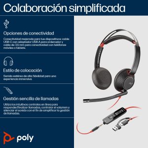 POLY BW 5220 USB-C HS +3.5MMP +USB-C/A