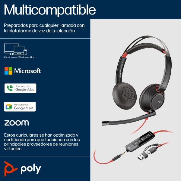 POLY BW 5220 USB-C HS +3.5MMP +USB-C/A - Image 3