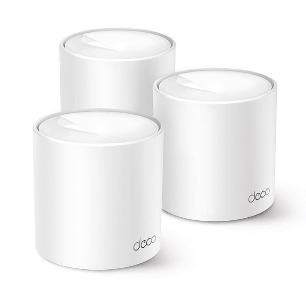 TP-Link Deco X10 Wi-Fi 6 IEEE 802.11 a/b/g/n/ac/ax Ethernet Router inalámbrico - Banda dual - 2.40GHz Banda ISM - 5GHz Banda UNII - 2 x Antena(2 x Interno) - 192MB/s Velocidad Inalámbrica - 1 x Puerto de red - 1 x Broadband Port - Gigabit Ethernet AX1500 WHOLE HOME MESH WI-FI 6 SYSTEM (3-PACK)