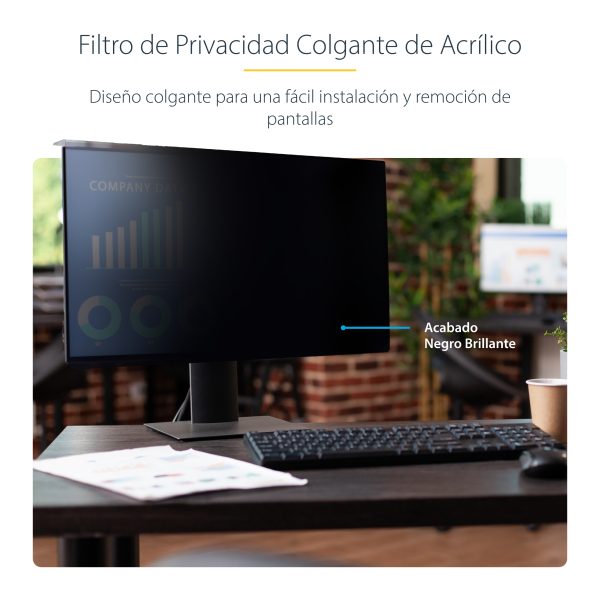 Filtro de Privacidad 16:10 para Monitor de 24" - Colgante - Protector Acrílico de Pantalla - Ángulo de Visión de +/- 30° - Brillante FILTRO DE PRIVACIDAD 16:10para Monitor de 24 Colgante - Image 10