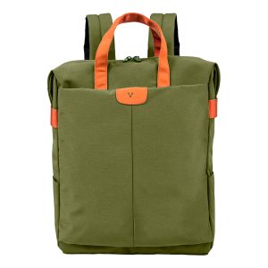 MOCHILA VORAGO BP-301 VINTAGE D OBLE USO LAPTOP 15.6 VERDE