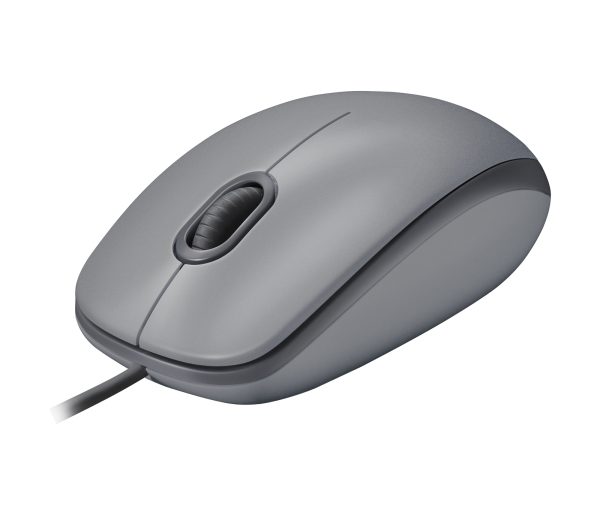 LOGITECH WIRED MOUSE M110 SILENT GRAY - Image 2